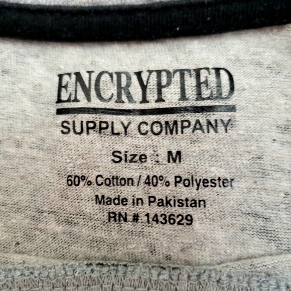 Encrypted Statue/Liberty Black Spatter Tshirt - Picture 2 of 7